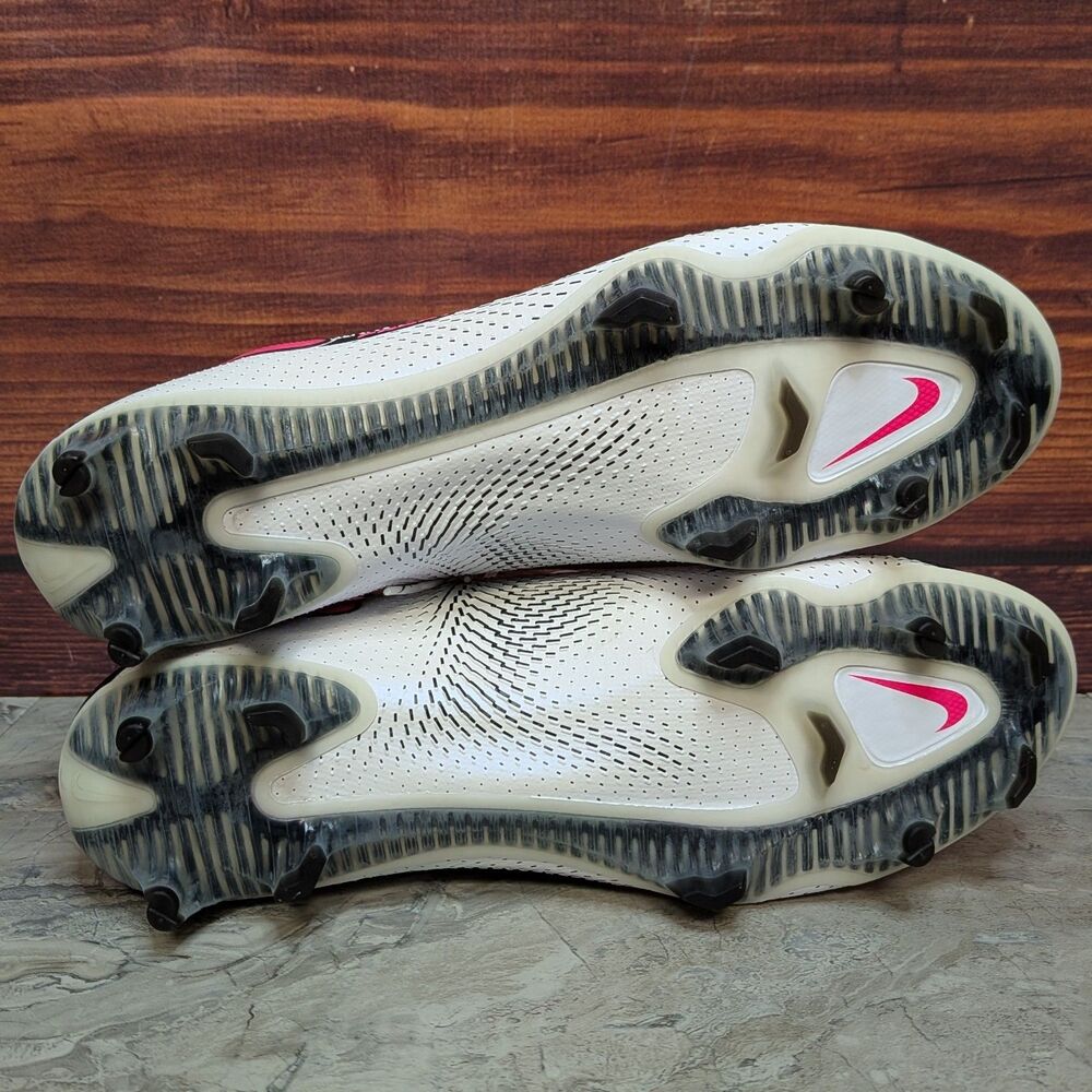 Nike Phantom GT Elite DF FG Men's 8.5 White Pink Blast Soccer Cleats CW6589-160 - Picture 9 of 11